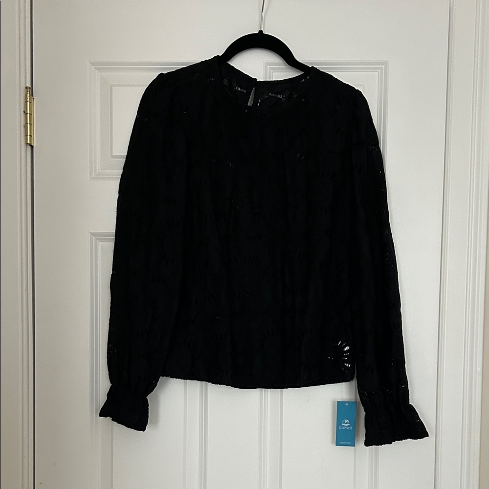 Cupshe Black Lace Blouse